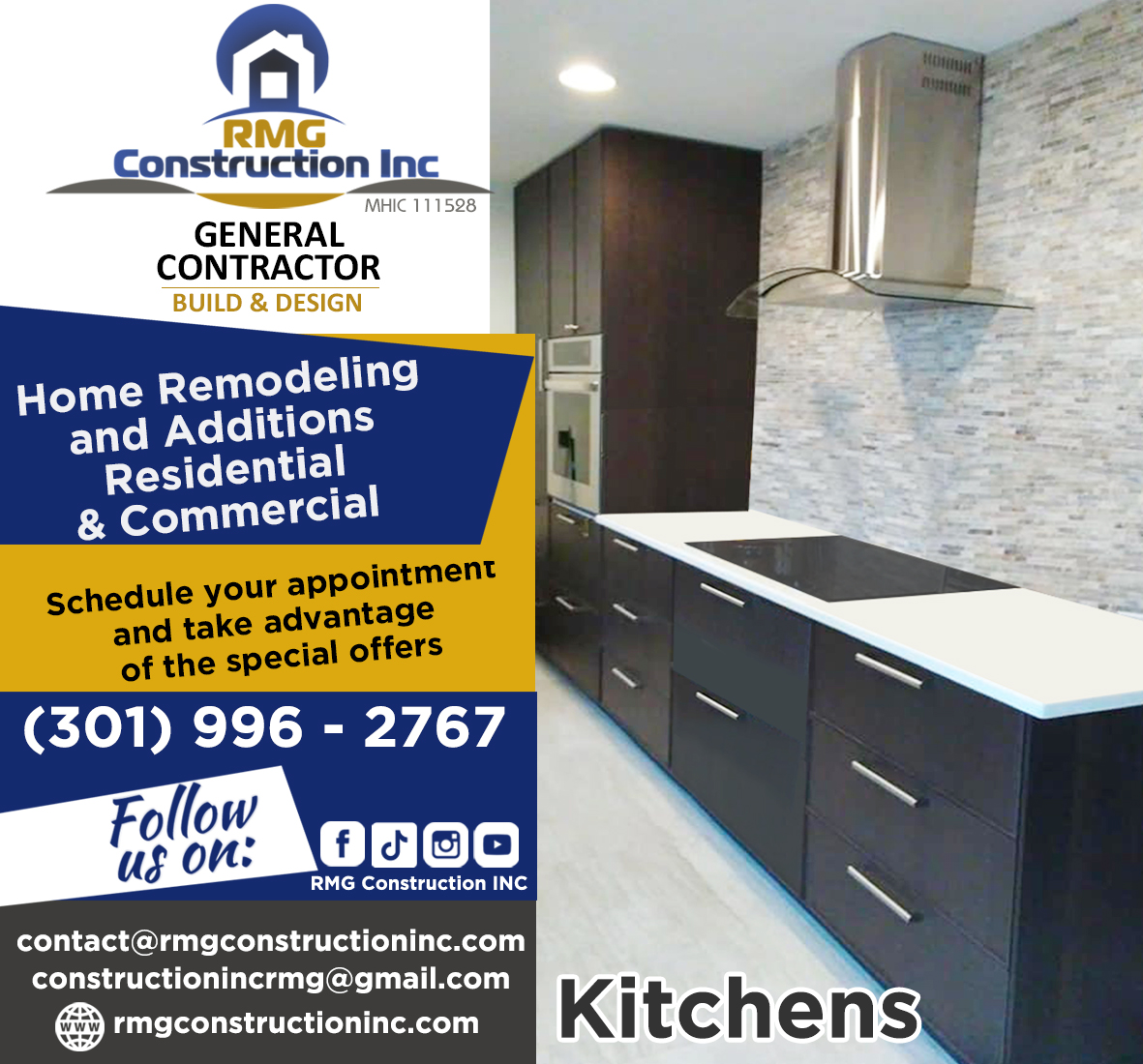 Contemporary Kitchen Kitchen Remodel by RMG Construction Inc project photo